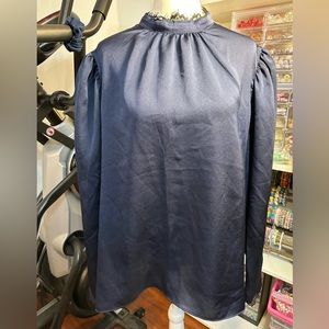 VGUC- Express XL dressy top in dark navy blue